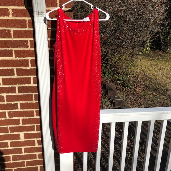 Calvin Klein red dress - Picture 3 of 10